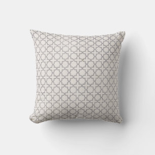 Coussin Motif géométrique beige islamique