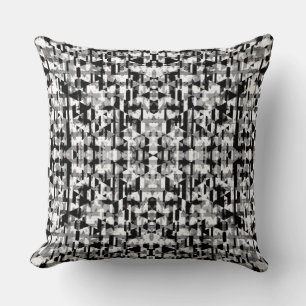 Coussin Motif géométrique blanc blanc mou