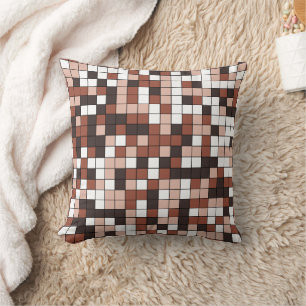 Coussin Motif géométrique Choco moderne