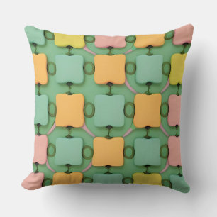 Coussin Motif Géométrique Coloré