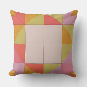 Coussin Motif Géométrique Coloré