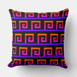 Coussin Motif géométrique coloré élégant