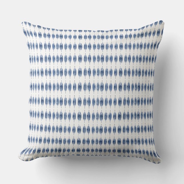 Coussin Motif géométrique côtier (Recto)