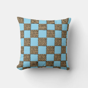 Coussin Motif géométrique damier moderne