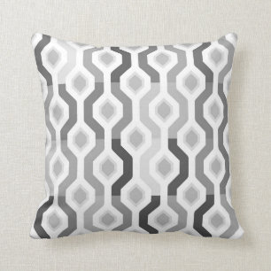 Coussin Motif géométrique de lien de mod de la moitié d
