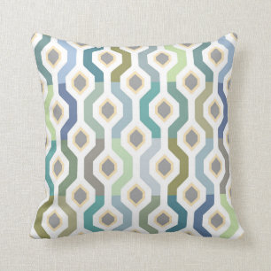 Coussin Motif géométrique de lien de mod de la moitié du