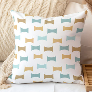 Coussin Motif géométrique de style moderne du milieu du si