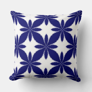 Coussin Motif géométrique de teinture Shibori