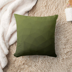 Coussin Motif géométrique du maillage vert de l'Armée