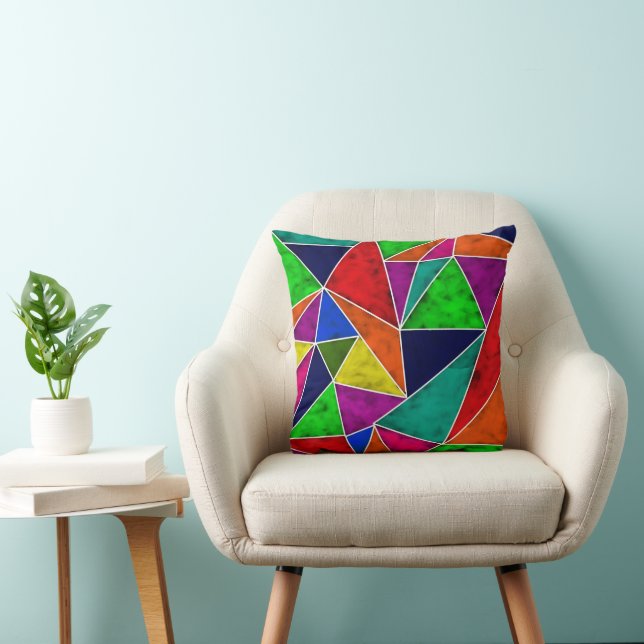 Coussin Motif géométrique dynamique (Chaise)