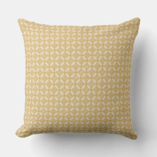 Coussin Motif géométrique élégant de cercle doré