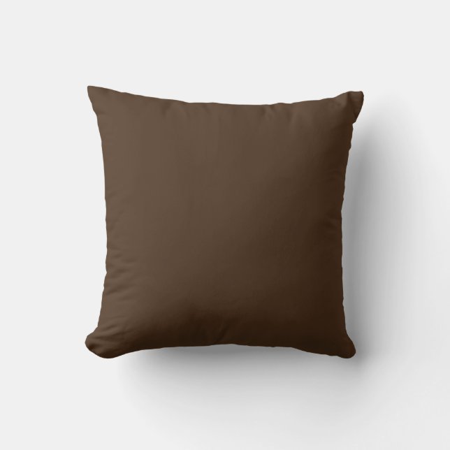 Coussin Motif géométrique en brun et beige sable (Recto)