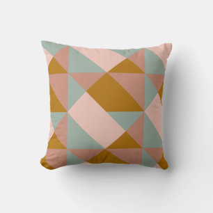 Coussin Motif géométrique en couleur Earthy Pastel