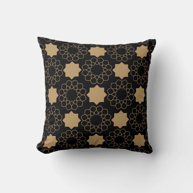 Coussin Motif géométrique islamique Design turc (Recto)
