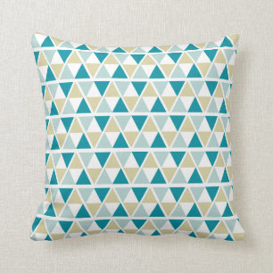 Coussin Motif géométrique jaune en bon état de Teal