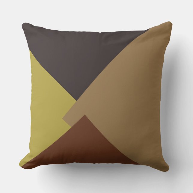Coussin Motif géométrique moderne couleur rétro #6 (Recto)