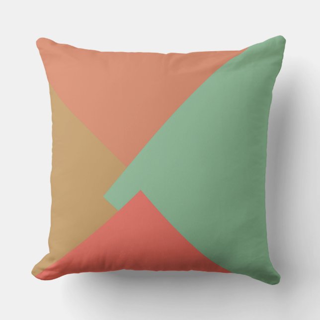 Coussin Motif géométrique moderne couleur rétro #8 (Recto)