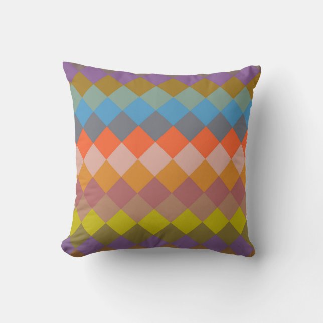 Coussin Motif géométrique Mosaic Diamond #12 (Recto)