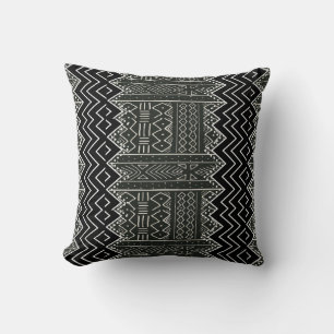 Coussin Motif géométrique noir et blanc
