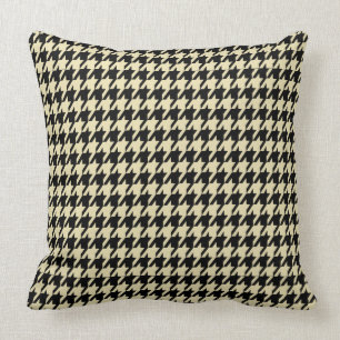 Coussin Motif géométrique noir et crème