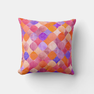 Coussin Motif géométrique parties scintillant Abstraite