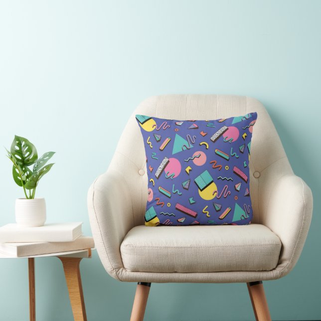 Coussin Motif géométrique rétro (Chaise)