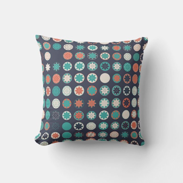 Coussin Motif géométrique sans couture avec éléments color (Recto)