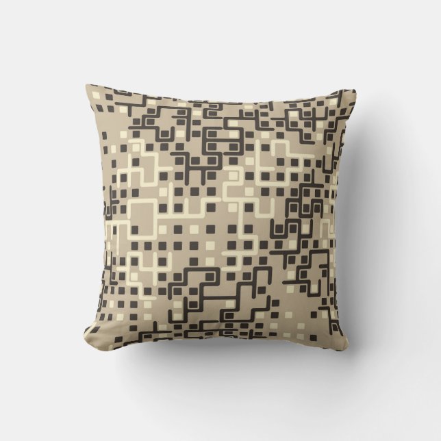 Coussin Motif géométrique sans couture avec éléments color (Recto)