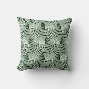 Coussin Motif géométrique sans couture avec lignes ondulée