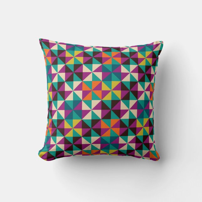 Coussin Motif géométrique transparent (Recto)