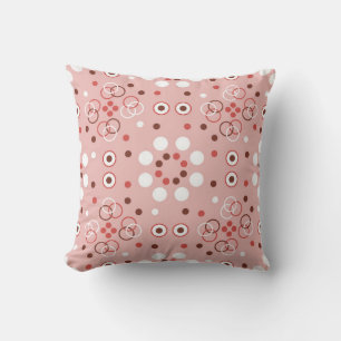 Coussin Motif géométrique transparent avec cercles