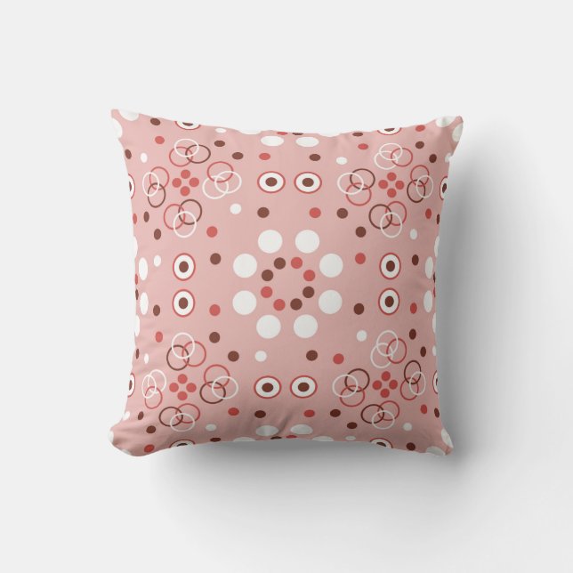 Coussin Motif géométrique transparent avec cercles (Recto)