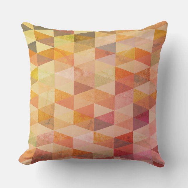 Coussin Motif géométrique Triangle souple (Recto)