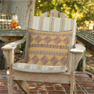 Coussin motif géométrique tribal africain ethnique