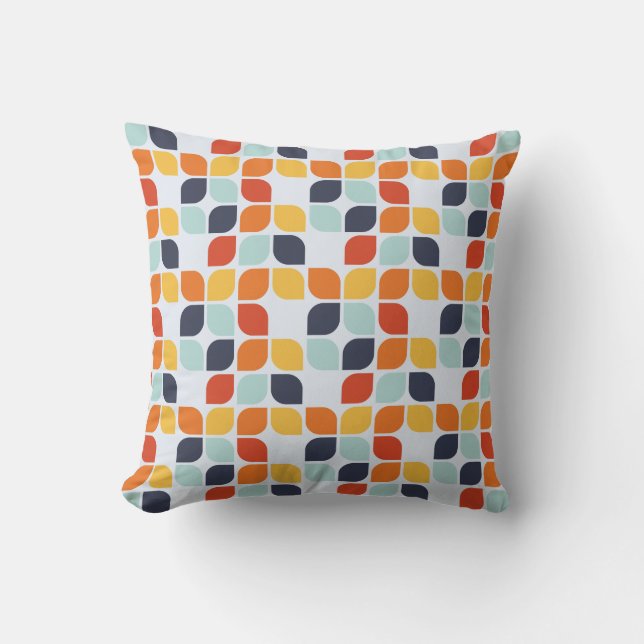 Coussin Motif géométrique vintage (Recto)