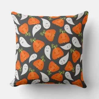 Coussin Motif Ghost Et Citrouille