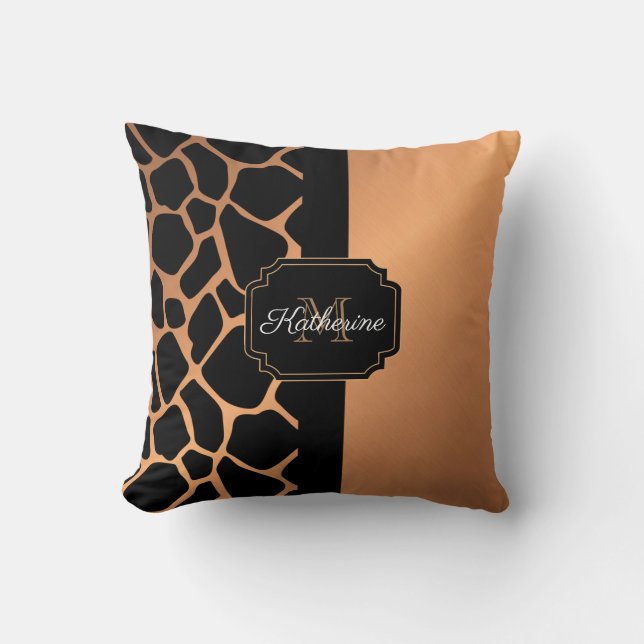 Coussin Motif Giraffe (Recto)