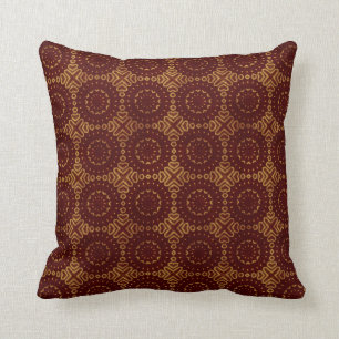 Coussin Motif glorieux de rouge et d'or