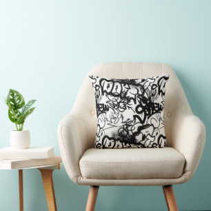 Coussin Motif Graffiti