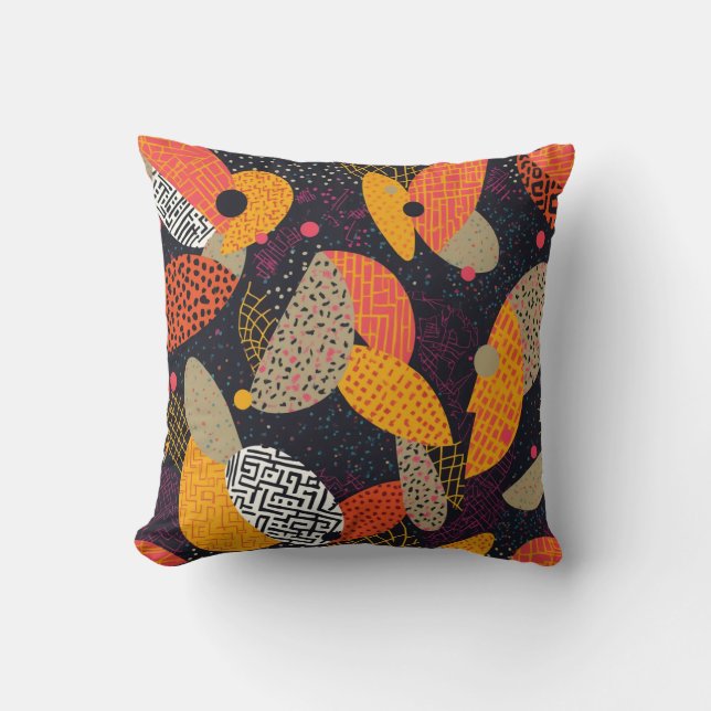 Coussin motif graphique (Recto)