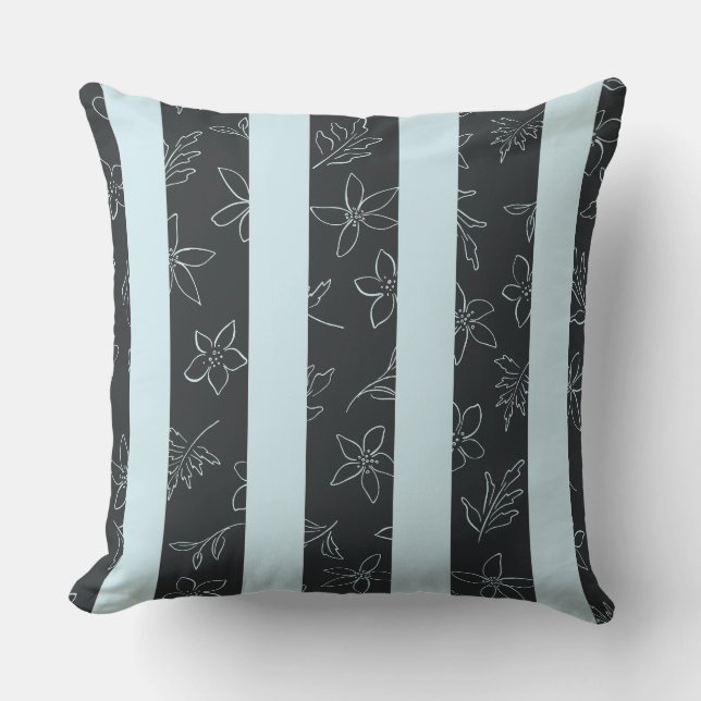 Coussin Motif graphique floral  (Recto)
