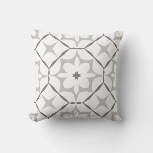 Coussin Motif gris et blanc