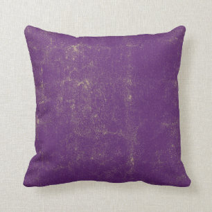 Coussin Motif grunge texturisé violet pourpre