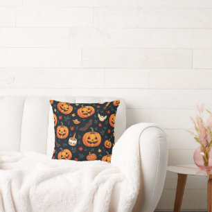 Coussin Motif Halloween - Décor Éffrayant et amusa
