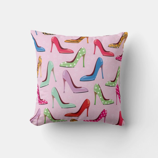 Coussin motif haut talons (Recto)