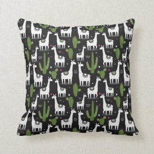 Coussin Motif heureux de lama