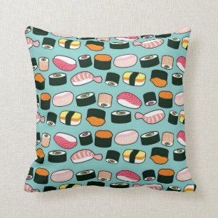 Coussin Motif illustré par amusement délicieux de sushi