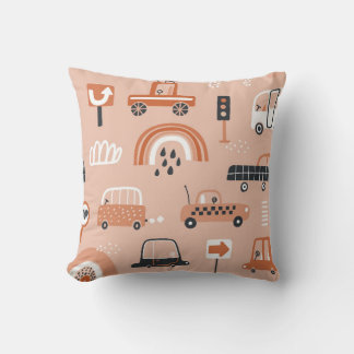 Coussin Motif impeccable avec des voitures de jouets. Cart