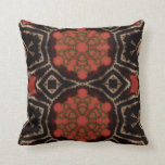 Coussin Motif inspiré par tissu africain de boue<br><div class="desc">L'Africain Mudcloth a inspiré le motif dans la rouille brune et le beige
Motif original que j'ai créé</div>