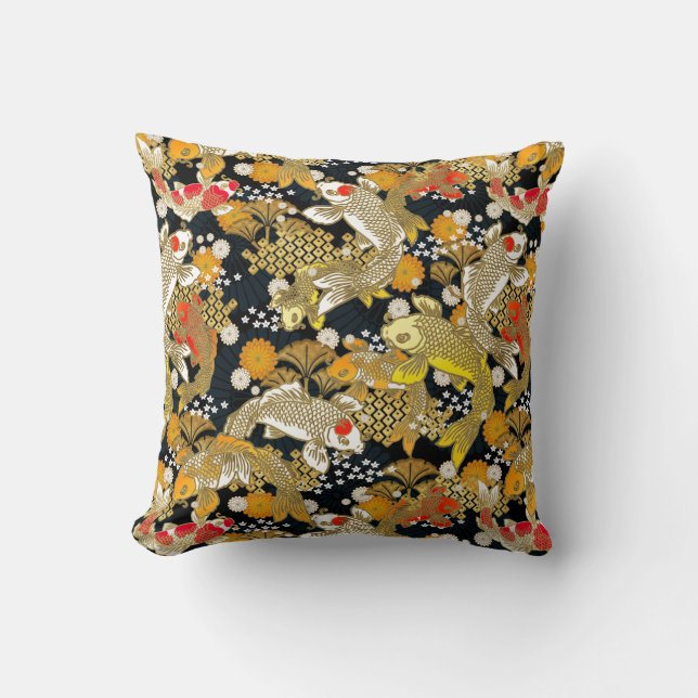 coussin motif japonais (Recto)